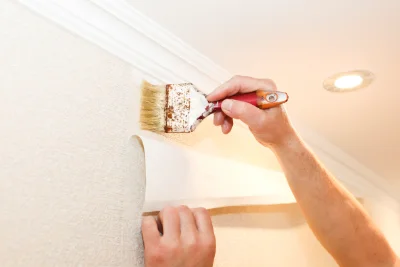 Pose de papier peint à Châtel-Moron — revêtements muraux et toiles de verre